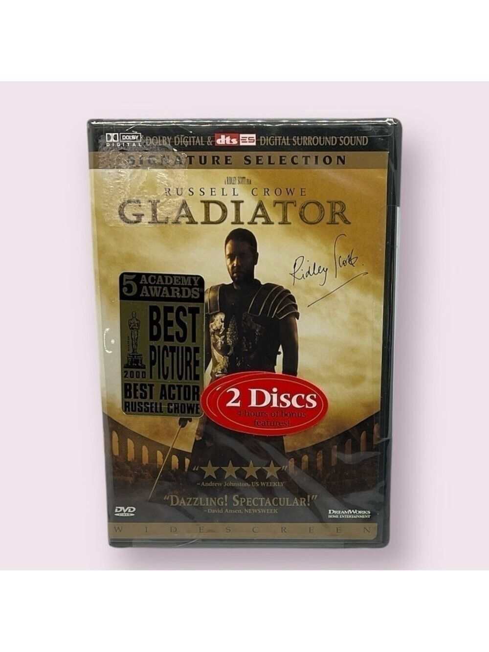 Gladiator Signature Selection DVD Dolby Digital Surround Sound DTS
